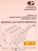 Gresen-Gresen CS, Directional Control Valve, Service and Parts Manual 1980-CS-01